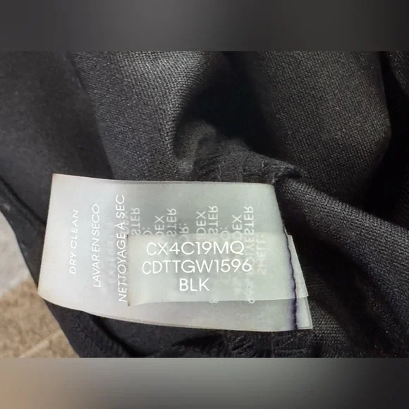 NWT Calvin Klein Black Dress Sheer cuff Sleeves and hem Knee length 16W 18W - Picture 8 of 12